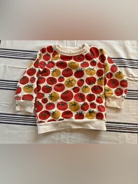 Tomato Print Kids Sweatshirt - winter water factory